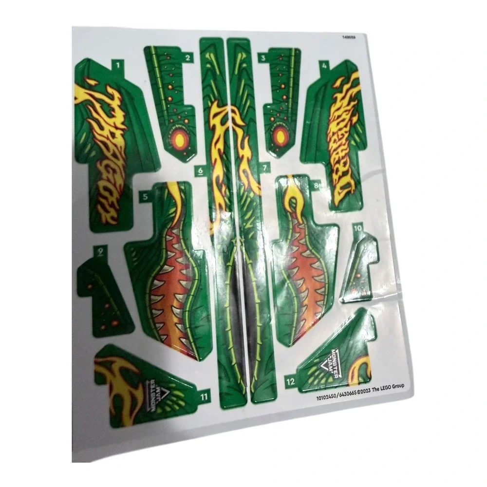 LEGO Technic Monster Jam Dragon 42149 Instruction Manual and Sticker Sheet NEW‎